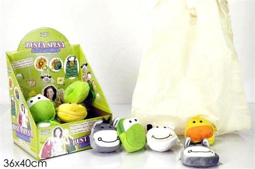 Busta Spesa Peluche Cm 36x40 Ass.