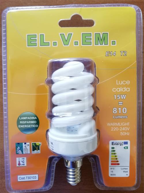 Lampadina Risp. Energ. E 14 W 15