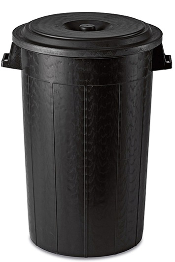 Bidone Nero Stefanplast Lt 120 C/co