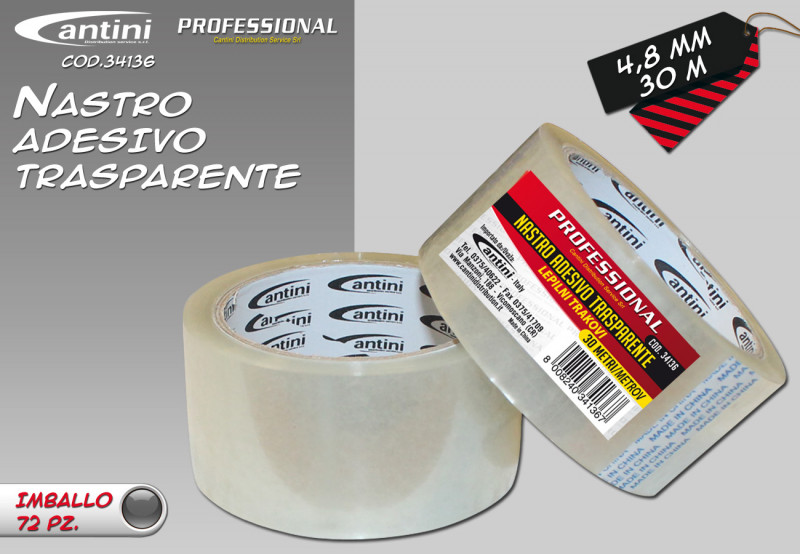 Nastro Adesivo Traspar Cantini 30 Mt