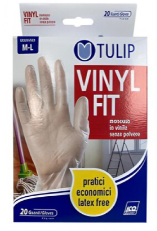 Guanti Monouso Pz 20 Vinile L