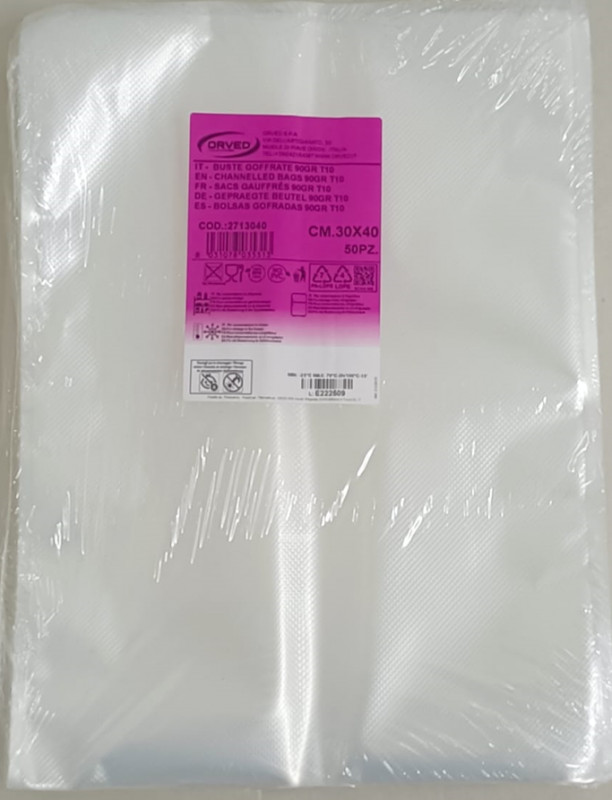 Buste Sottovuoto Goffr 30X40 Pz 50 Orved