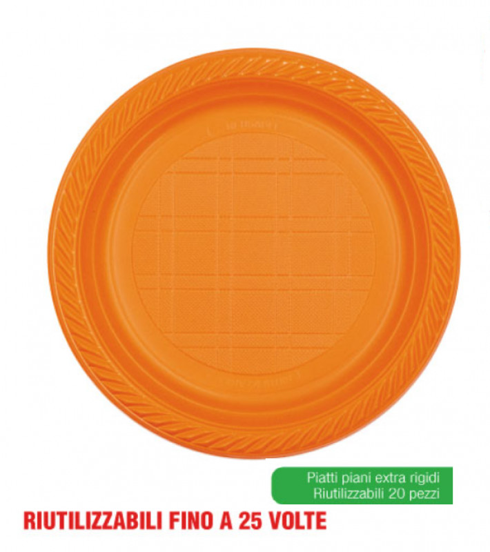 Piatti Piani Pz 20 Arancio Irge