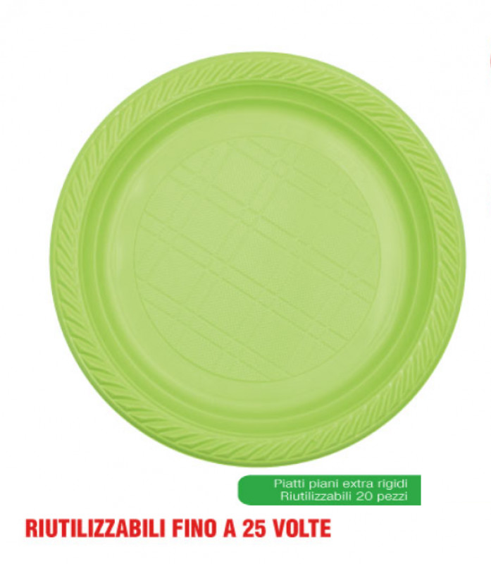 Piatti Piani Pz 20 Verde Irge