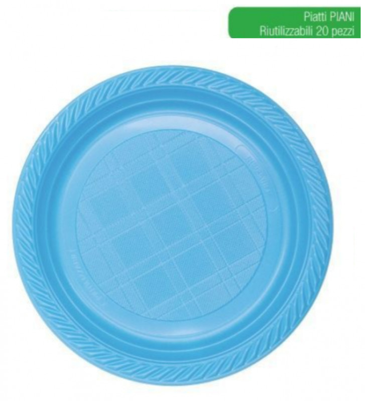 Piatti Piani Pz 20 Azzurro Baby Irge