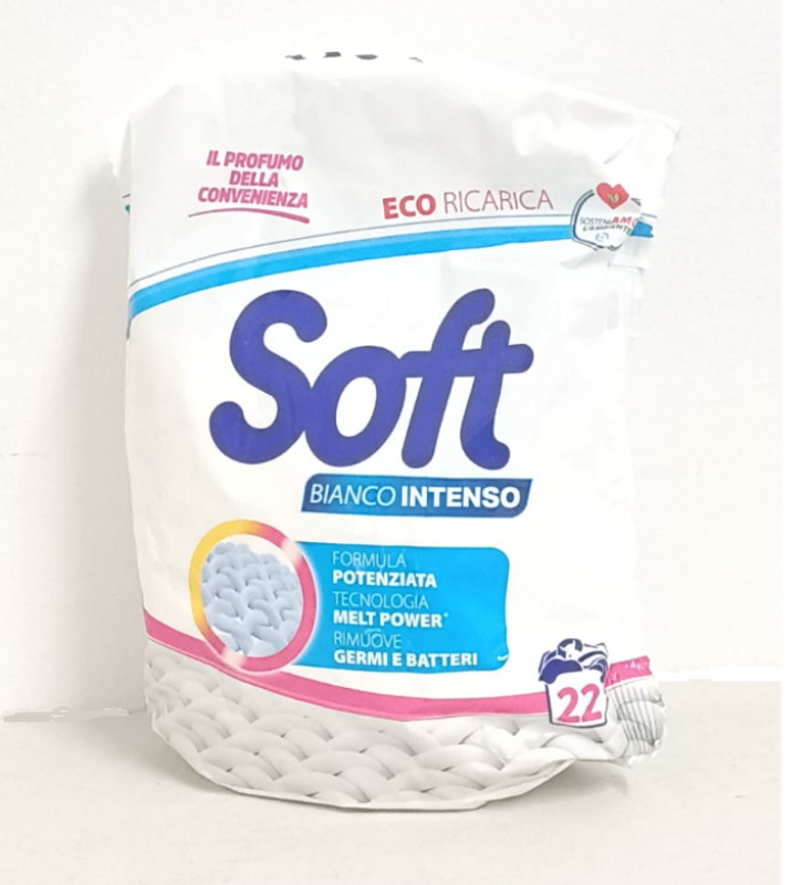 Det. Soft Sacco Bianco Intenso 22 Mis Polv.