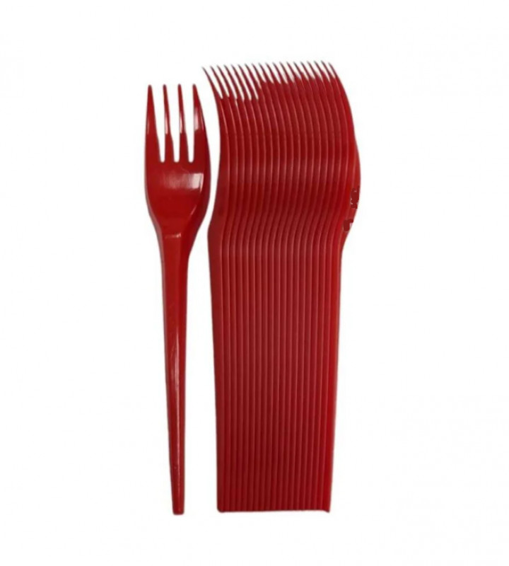 Forchette Elite Rosse Pz 20 Riutilizz.