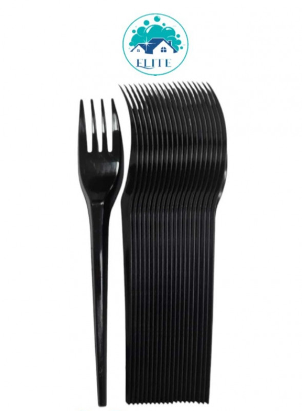 Forchette Elite Nere Pz 20 Riutilizz.