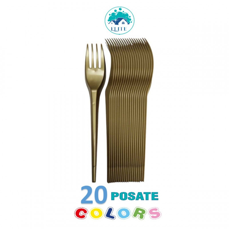 Forchette Elite Oro Pz 20 Riutilizz.