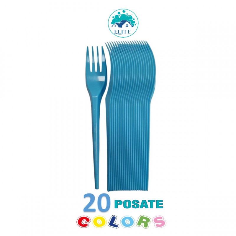 Forchette Elite Celeste Pz 20 Riutilizz.