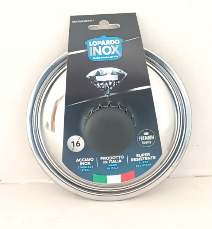 Coperchio Inox Cm 16 Lopardo