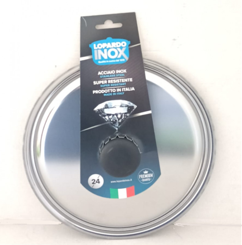 Coperchio Inox Cm 24 Lopardo