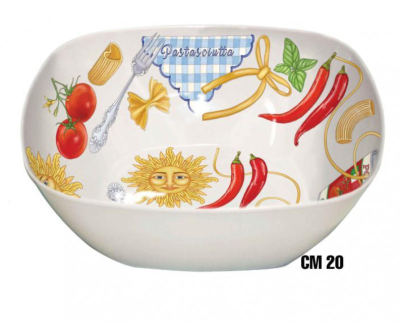 Insalatiera Melamina Quadra Cm 20 Chef