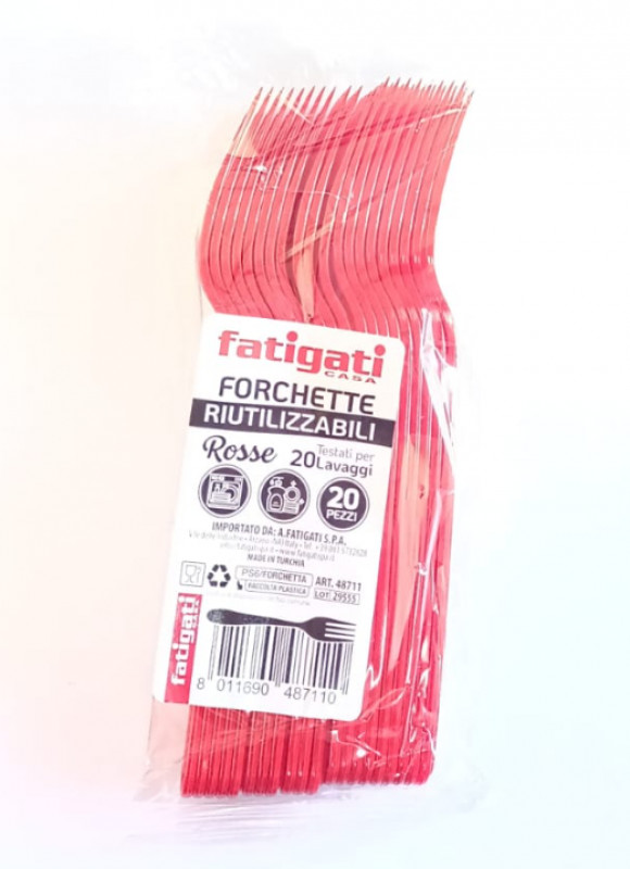 Forchette Plt Pz 20 Rosse Fatigati