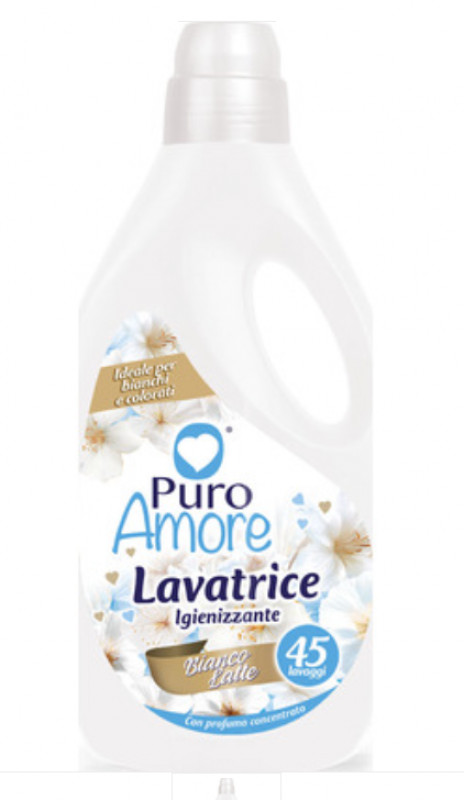 Detersivo Lavatr Bianco Latte 45 Mis Puro Amore