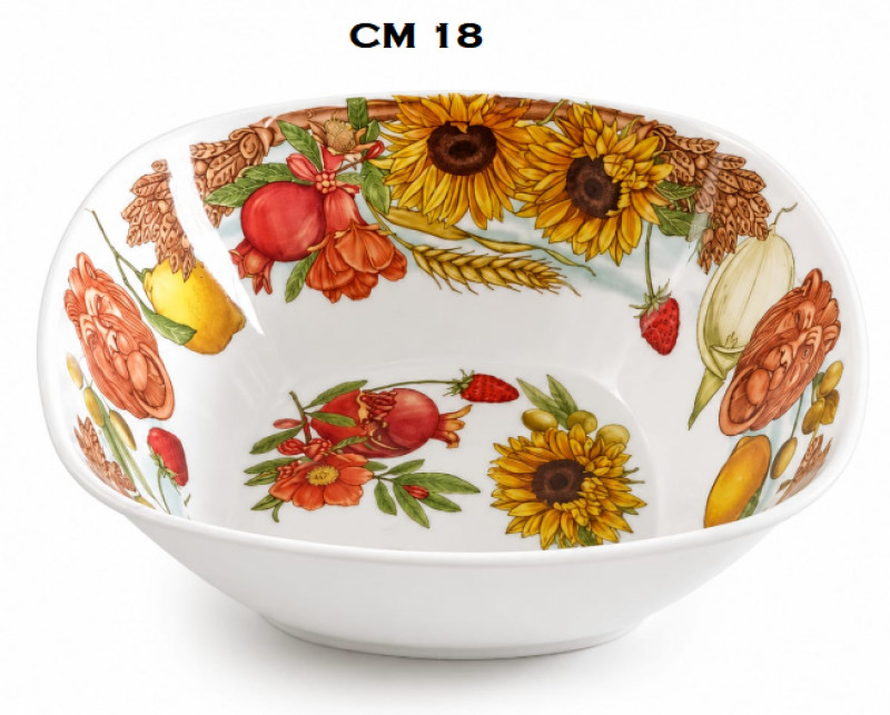 Insalatiera Melamina Quadra Cm 18 Terracotta