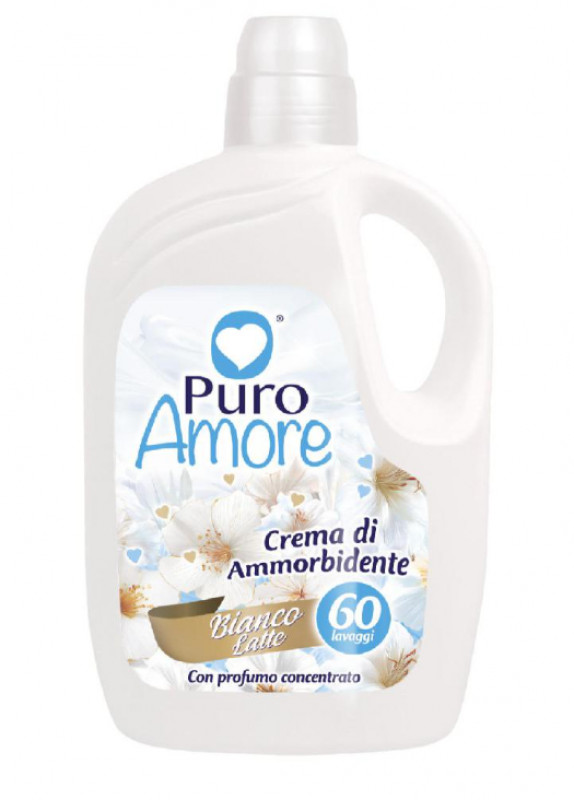Crema di Ammorbidente Lt 3 Bianco Latte Lav 60 Puro Amore 