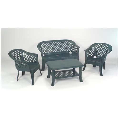 Salottino Set Veranda Antracite S/cuscini