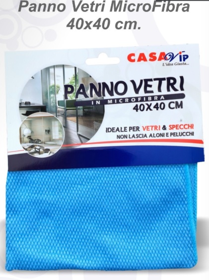 Panno Microf. Vetri 40x40 Casa Vip
