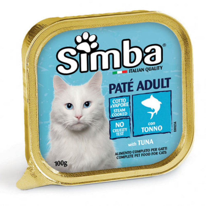 Pate' Simba Gatto Tonno Gr. 100