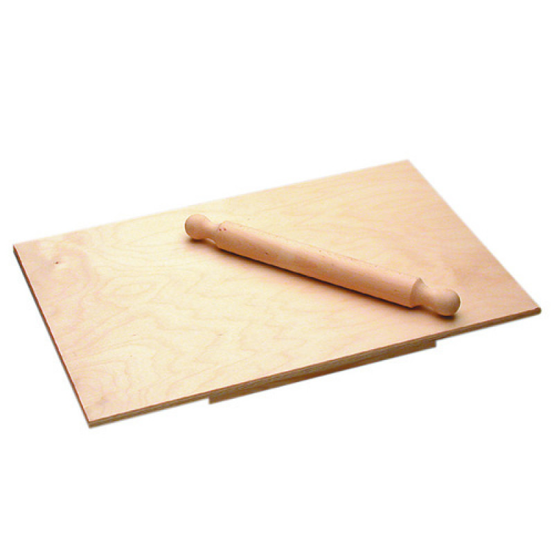 Spianatoia Legno C/Mattarello Pizza Betulla Cm 60X40  Panetta