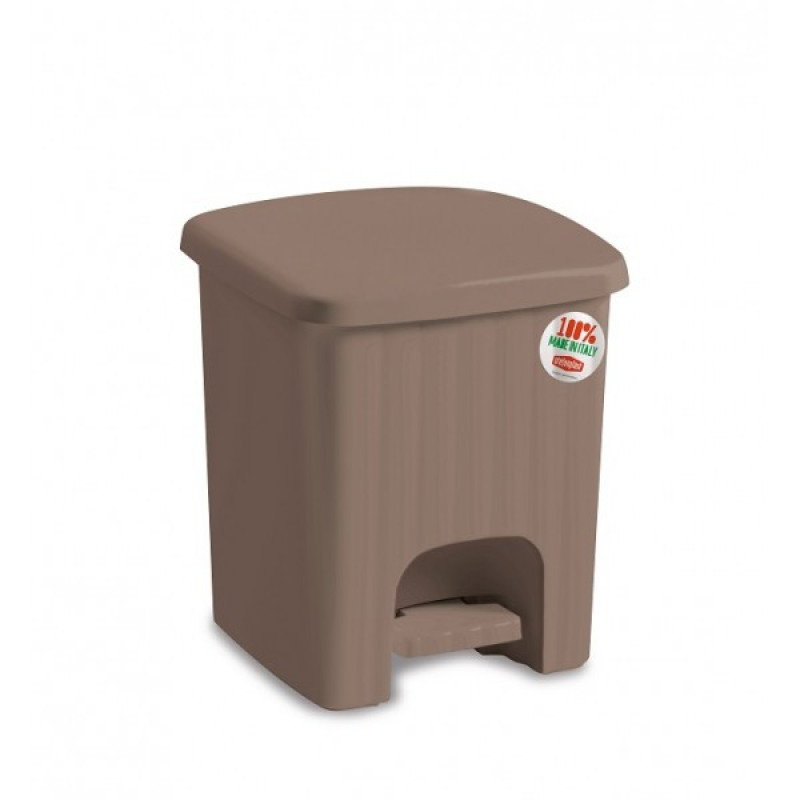 Pattumiera Pedalina Quadra 4,5 Lt Tortora