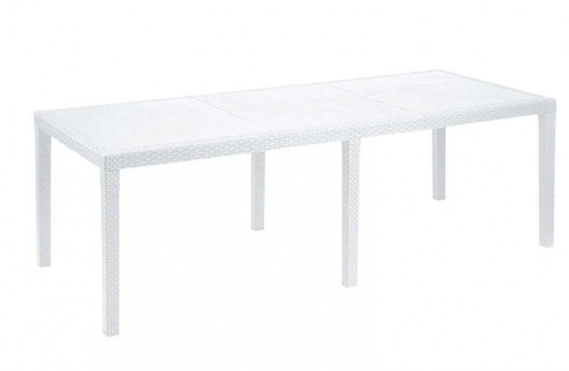 Tavolo Queen Rett. 220x90x72 Bianco