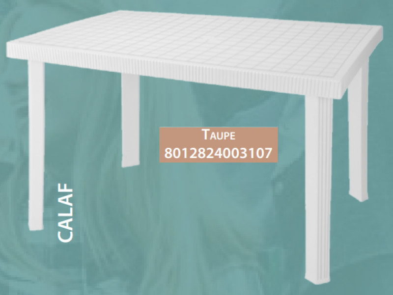 Tavolo Calaf Garden Tortora Cm 120x80