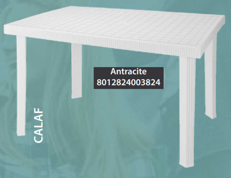 Tavolo Calaf Garden Antracite Cm 120x80