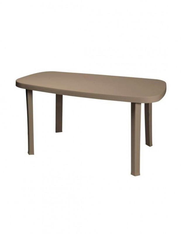 Tavolo Otello Garden Tortora Cm 140x80
