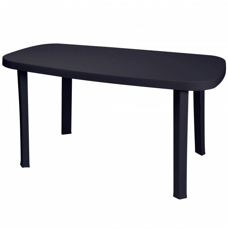 Tavolo Otello Garden Antracite Cm 140x80