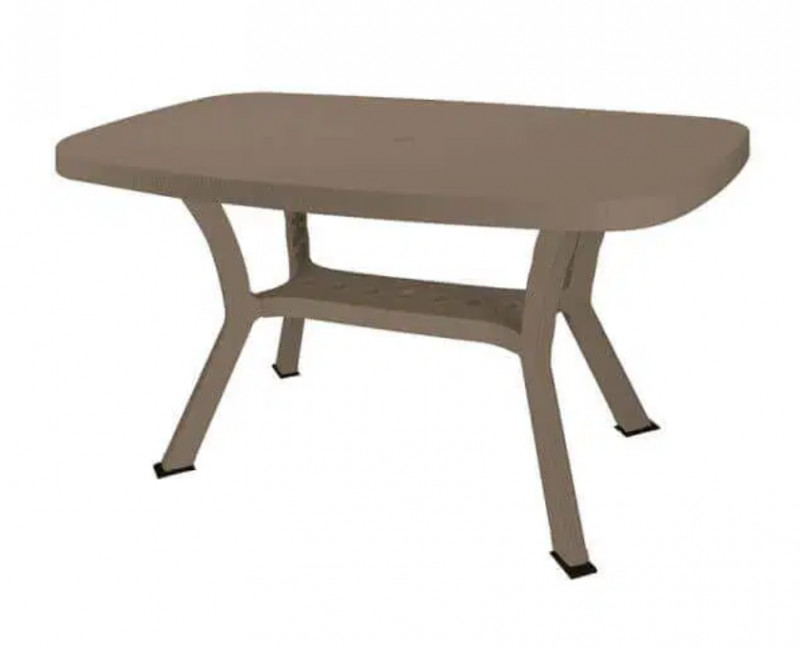 Tavolo Otello Elite Tortora Cm 140x80