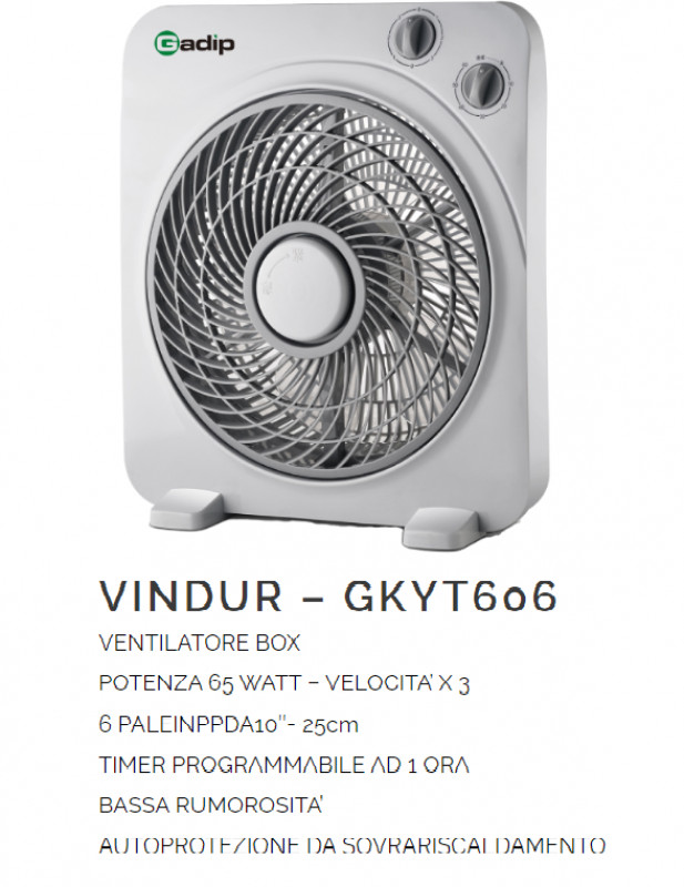 Ventilatore Box Vindur W65 Gadip